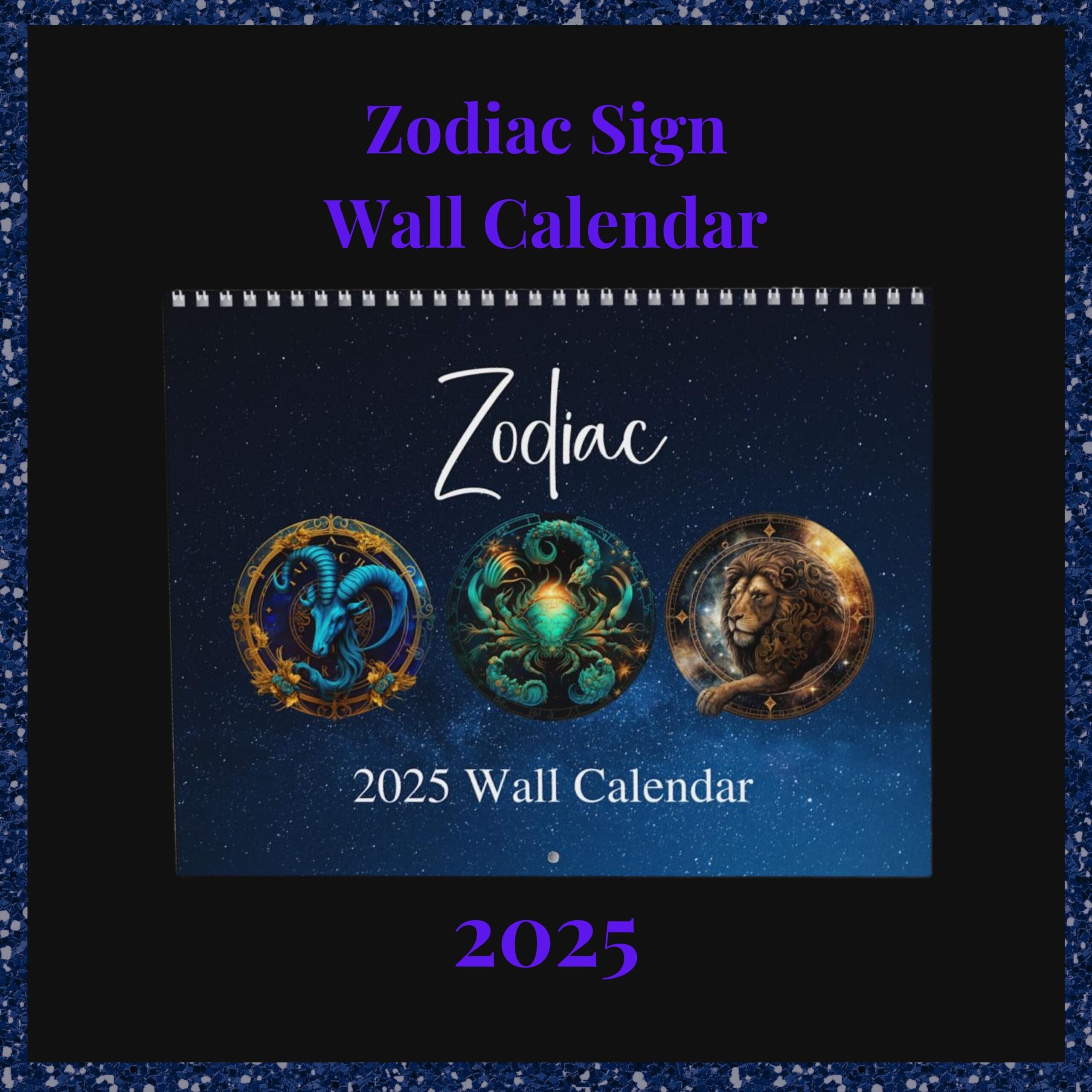 Zodiac Wall Calendar Astrology Calendar Seasonal Calendar Zodiac Calendar 2025 Wall Calendar 2025 Planner Wall Calendar Etsy