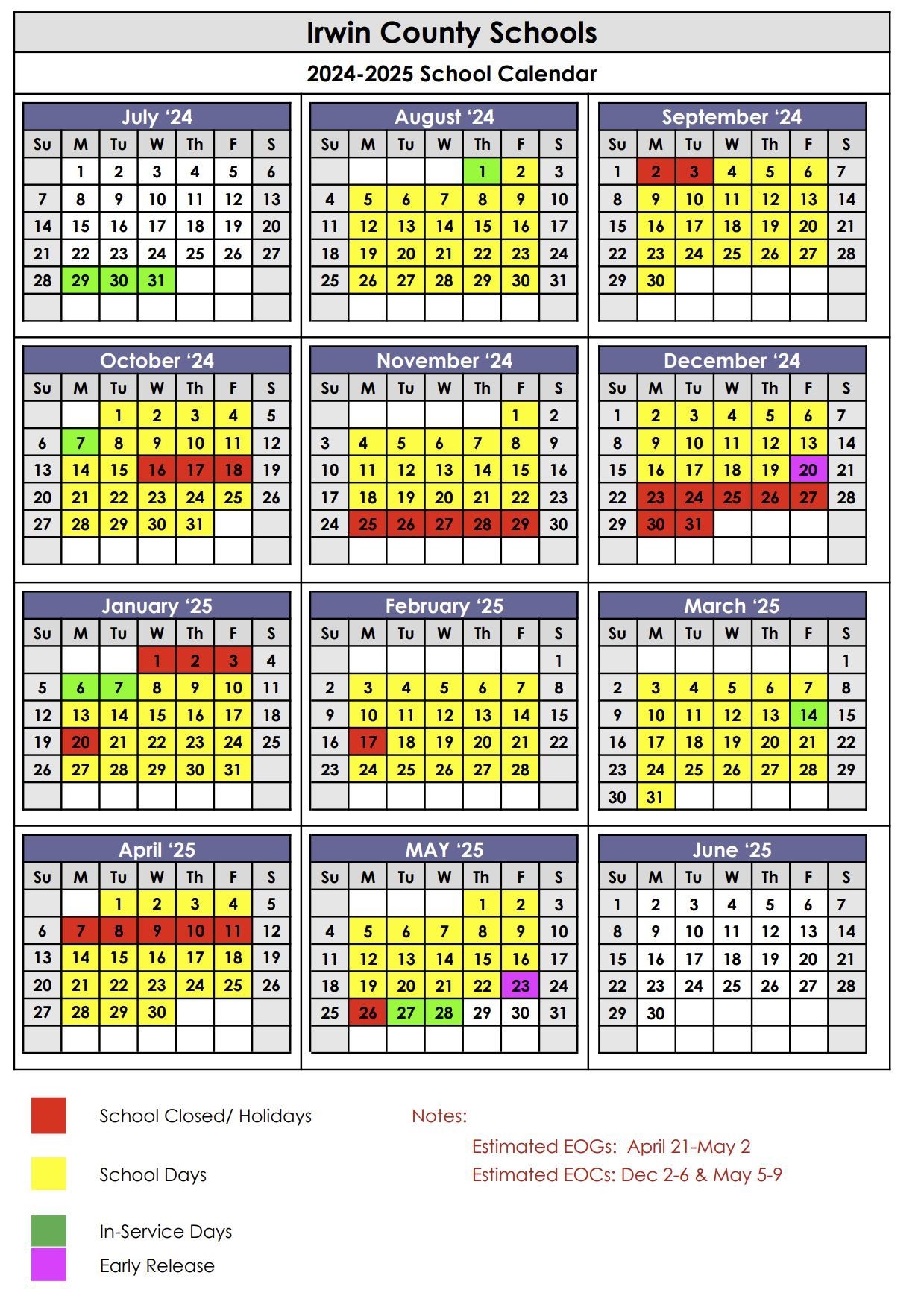 stewart county schools calendar
