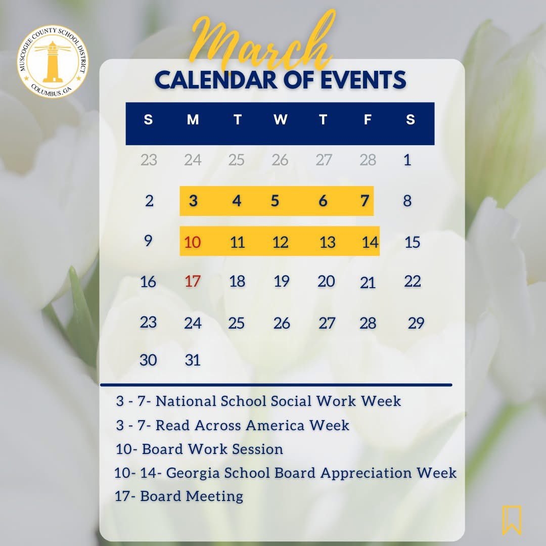 muscogee county schools calendar